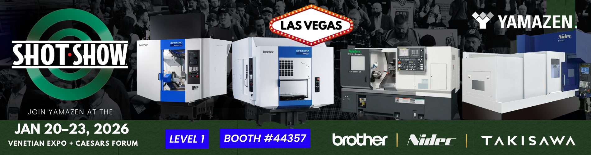 SHOT Show 2026 CNC Machines | Brother 5-Axis Machining at Booth 44357